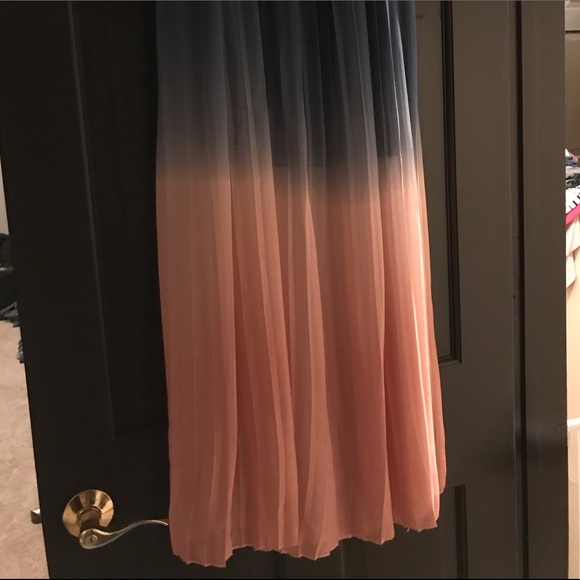 Cynthia Rowley Pleated Ombre Maxi Skirt - Size XS - Picture 6 of 7